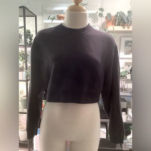 Aritzia Wilfred free long sleeve black croptop. Size xs.